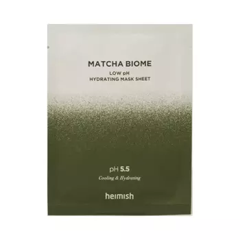 Увлажняющая маска с матчей и пробиотиками Heimish Matcha Biome low pH Hydrating Mask Sheet