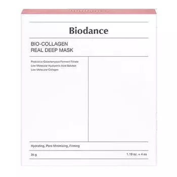 Ночная гидрогелевая маска с коллагеном для эластичности кожи Biodance Bio-Collagen Real Deep Mask упаковка (4 шт)