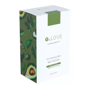 Питательная ночная маска с авокадо и мятой G.Love Face Sleeping Mask Mint Avocado - упаковка 48 мл
