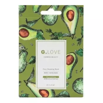 Питательная ночная маска с авокадо и мятой G.Love Face Sleeping Mask Mint Avocado 2 шт. по 6 мл