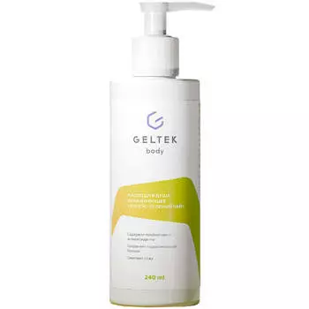 Очищающее парфюмированное масло для душа Geltek Body «Мускус-зеленый чай»
