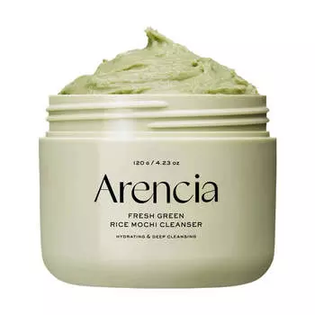 Очищающее средство с зелёным чаем и центеллой Arencia Fresh Green Rice Mochi Cleanser
