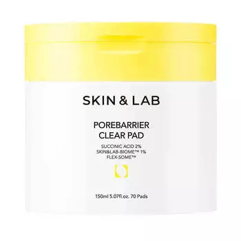 Очищающие пэды для сужения пор SKIN&LAB Porebarrier Clear Pad