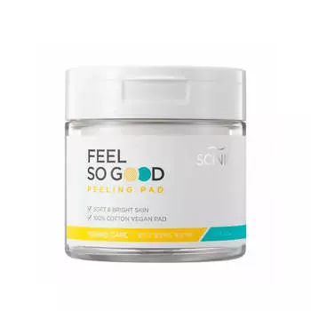Очищающие пилинг-спонжи с АНА кислотами Scinic Feel So Good Peeling Pad