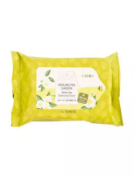 Очищающие салфетки с экстрактом зеленого чая The Saem Healing Tea Garden Green Tea Cleansing Tissue