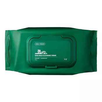 Очищающие салфетки с центеллой VT Cosmetics Cica Mild Cleansing Tissue