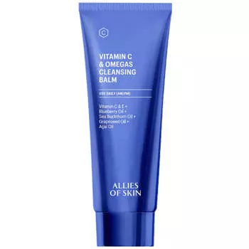 Гидрофильный бальзам с комплексом витаминов Allies of Skin Vitamin C & Omegas Cleansing Balm