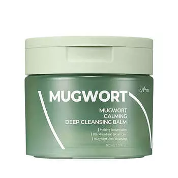 Успокаивающий гидрофильный бальзам с полынью IsNtree Mugwort Calming Deep Cleansing Balm