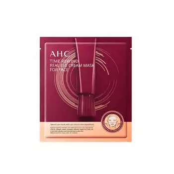 Омолаживающая пептидная тканевая крем-маска AHC Time Rewind Real Eye Cream Mask For Face