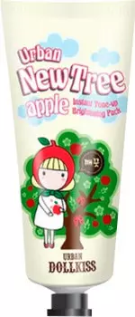Осветляющая маска для лица Baviphat Urban Dollkiss New Tree Apple Instant Tone-Up Brightening Pack - Туба: 30 гр