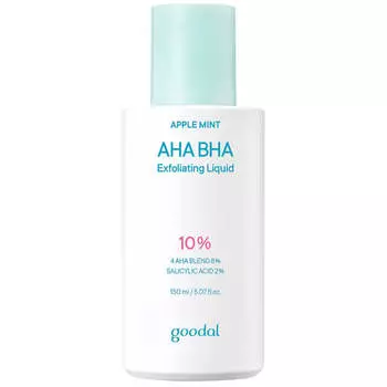 Отшелушивающий флюид с комплексом кислот Goodal Apple Mint AHA BHA Exfoliating 10% Liquid