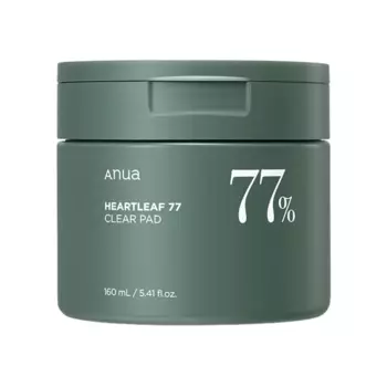 Отшелушивающие пэды с хауттюйнией и PHA-кислотой Anua Heartleaf 77% Clear Pad