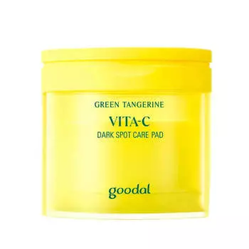 Осветляющие тонер-пэды с витамином C Goodal Green Tangerine Vita C Dark Spot Care Pad