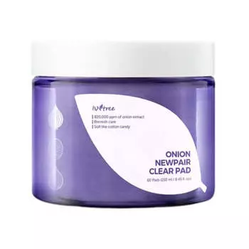Многослойные пэды для проблемной кожи с красным луком IsNtree Onion Newpair Clear Pad