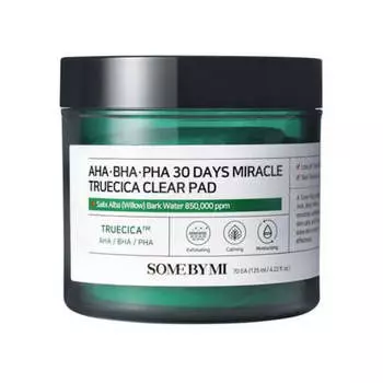 Кислотные пэды для проблемной кожи Some By Mi AHA BHA PHA 30 Days Miracle Truecica Clear Pad