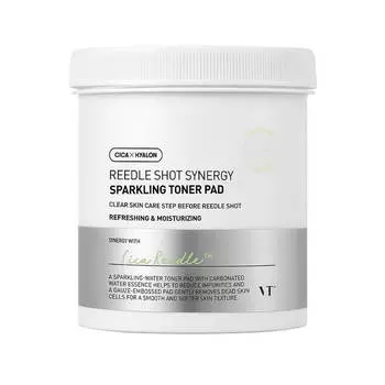 Обновляющие пэды с газированной водой VT Cosmetics Reedle Shot Synergy Sparkling Toner Pad