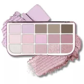 Большая палетка теней для макияжа fwee More Mood Eye Palette 03 MORE THAN PINK