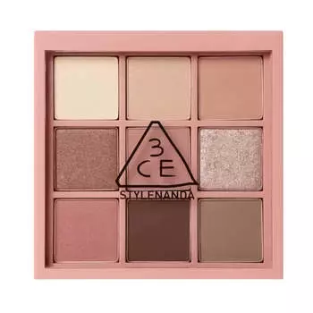 Палетка теней для век из 9 оттенков 3CE Multi Eye Color Palette #Rosy Muhly