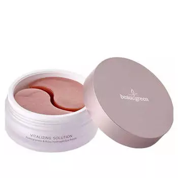 Омолаживающие гидрогелевые патчи с гранатом и пудрой рубина BeauuGreen Pomegranate Ruby Eye Patch