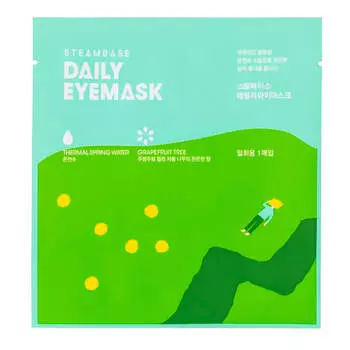 Согревающая маска для глаз с эффектом ароматерапии Steambase Daily Eyemask Grapefruit Tree