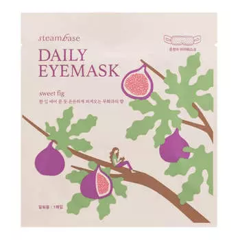 Согревающая маска для глаз с эффектом ароматерапии Steambase Daily Eyemask Sweet Fig
