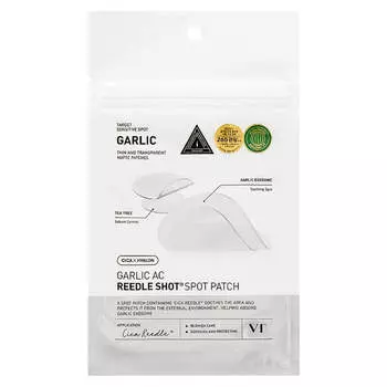 Патчи от постакне с микроиглами и чесноком VT Cosmetics Garlic AC Reedle Shot Spot Patch