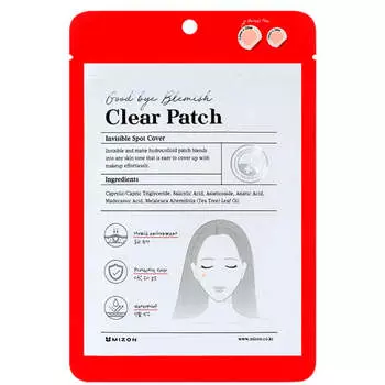 Точечные патчи от прыщей с центеллой и салициловой кислотой Mizon Good Bye Blemish Clear Patch