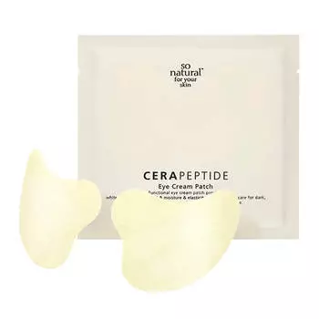 Омолаживающие патчи с пептидами и церамидами So Natural Cera Peptide Eye Cream Patch