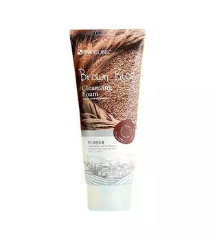 Пенка для умывания 3W CLINIC Cleansing Foam Brown Rice