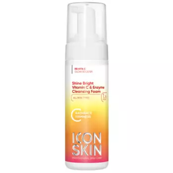 Осветляющая кислородная пенка ICON SKIN Shine Bright Vitamin C & Enzyme Cleansing Foam
