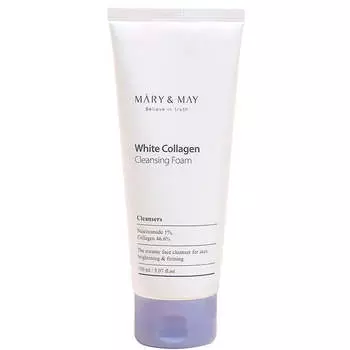 Пенка для умывания с коллагеном Mary&May White Collagen Cleansing Foam