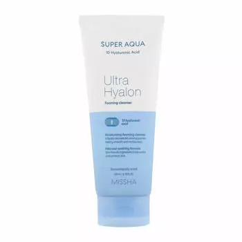 Увлажняющая пенка с гиалуроновой кислотой Missha Super Aqua Ultra Hyalron Cleansing Foam