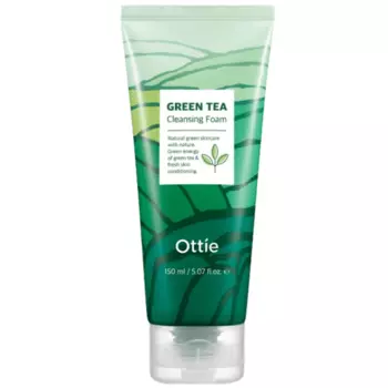 Пенка для умывания с экстрактом зелёного чая Ottie Green Tea Cleansing Foam