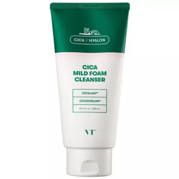 Пенка для чувствительной кожи с центеллой VT Cosmetics Cica Mild Foam Cleanser