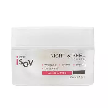 Ночной капсульный пилинг-крем с фруктовыми экстрактами Isov Night & Peel Cream