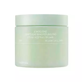 Тонизирующие пилинг-пэды с BHA-кислотой Celimax Ji Woo Gae Heartleaf BHA Peelind Pad
