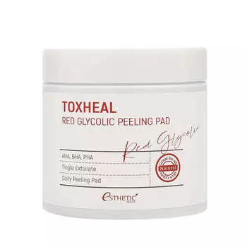 Пилинг-пэды с миндальной кислотой Esthetic House Toxheal Red Glycolic Peeling Pad