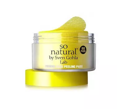 Пилинг-пэды с витамином С So'Natural Shining Face Peeling Pads