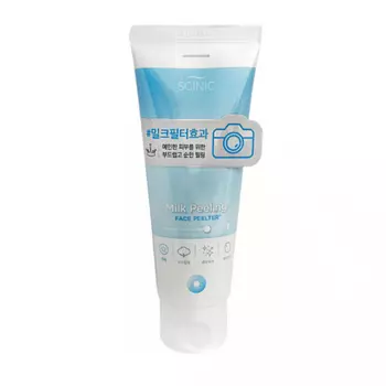 Пилинг-скатка с молочными протеинами для чувствительной кожи Scinic Milk Peeling Face Peelter