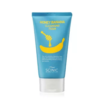 Питательная пенка для умывания с медом и бананом Scinic Honey Banana Cleansing Foam
