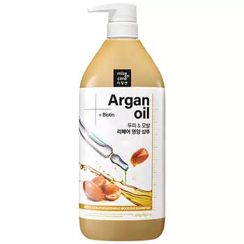 Питательный шампунь с аргановым маслом Mise En Scene Hair & Scalp Nourishing Booster Shampoo