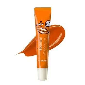 Плёночный тинт-тату для губ The Saem Saemmul Wrapping Tint Sweet Orange (OR01) - оранжевый