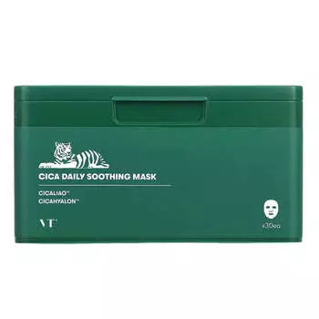 ПОДАРОК Набор успокаивающих масок с центеллой VT Cosmetics Cica Daily Soothing Mask