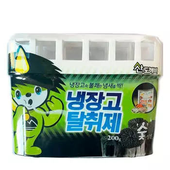 Антибактериальный поглотитель запаха для холодильника с древесным углём Sandokkaebi Refrigerator Deodorant