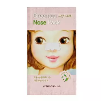 Полоска от черных точек с экстрактом зелёного чая ETUDE Green Tea Nose Pack
