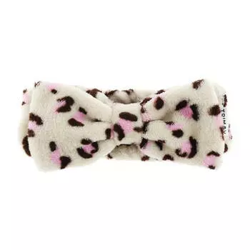 Бант-повязка для волос Trimay Big Ribon Hair Band - розовая леопардовая