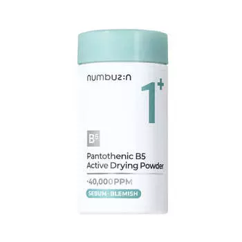 Пудра против воспалений с пантенолом numbuzin No.1 Pantothenic B5 Active Drying Powder