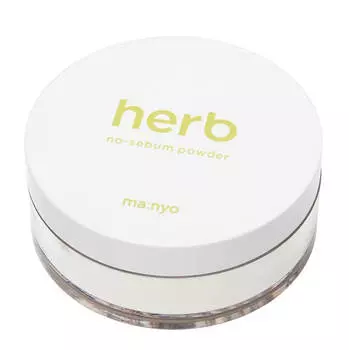Матирующая рассыпчатая пудра с комплексом трав Manyo Herb Green No-Sebum Powder