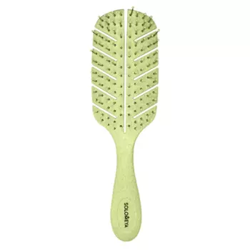 Массажная био-расчёска для волос Solomeya Scalp Massage Bio Hair Brush Green