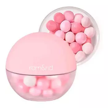 Мерцающая пудра-вуаль в шариках rom&nd Sheer Powder Pearls 02 Berry Glow